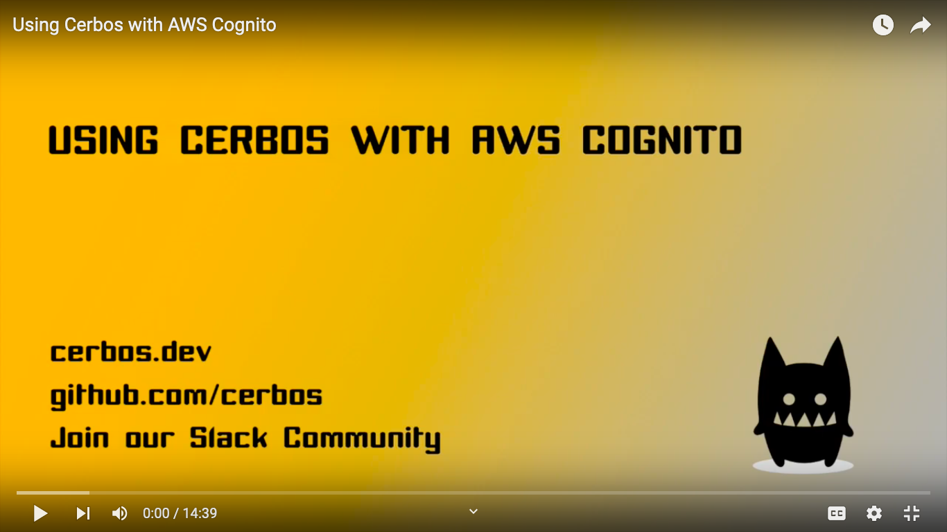 aws cognito video
